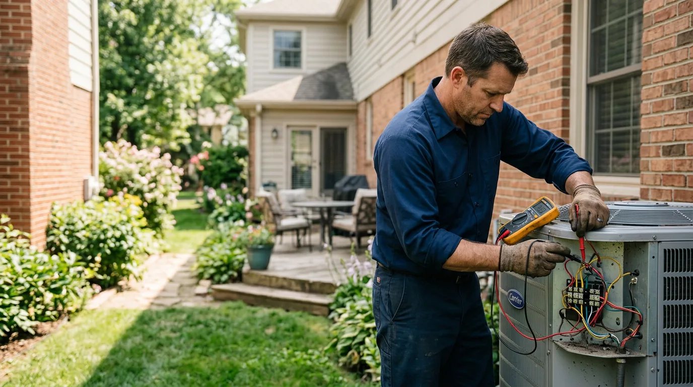 HVAC technician working near Sagamore, PA